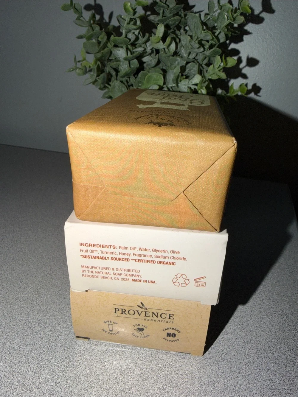 NATURAL GOAT’S Milk Turmeric Honey Olive Oil Soap x 3
